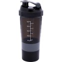 BIDON FITNESS SHAKER 500ML BLACK/GREY PURE 2 IMPROVE