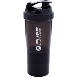 BIDON FITNESS SHAKER 500ML GREY/BLACK PURE 2 IMPROVE