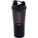 BIDON FITNESS SHAKER 500ML GREY/BLACK PURE 2 IMPROVE