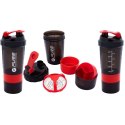 BIDON FITNESS SHAKER 500ML GREY/RED PURE 2 IMPROVE