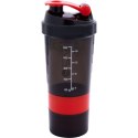 BIDON FITNESS SHAKER 500ML GREY/RED PURE 2 IMPROVE