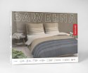 Pościel bawełniana 140x200 beżowa kremowa grafitowa pasy 5245 A Bawełna 48