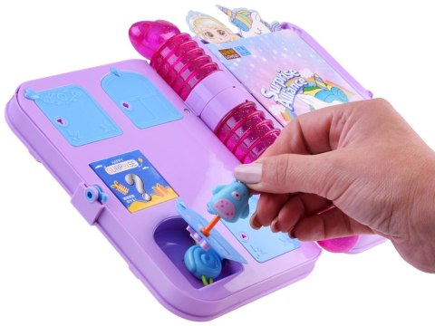 Magiczny pamiętnik sekretnik zamykany na kluczyk notatnik naklejki ZA4706 Magiczny pamiętnik sekretnik zamykany na kluczyk notatnik naklejki ZA4706