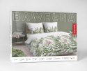 Pościel bawełniana 140x200 biała zielona paprocie kwiaty 5248 A Bawełna 48