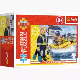 Puzzle 20 miniMAXI Strażak Sam 20 elementów bohaterski Sam 3+ Trefl 21114