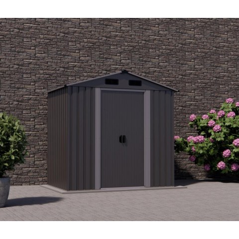 DOMEK OGRODOWY NARZĘDZIOWY METALOWY 125X195X207CM SASKA GARDEN DOMEK OGRODOWY NARZĘDZIOWY METALOWY 125X195X207CM SASKA GARDEN