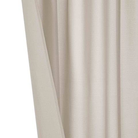 Zasłona gotowa 140x175 taupe na taśmie Viva do salonu Zasłona gotowa 140x175 taupe na taśmie Viva do salonu
