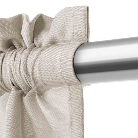 Zasłona gotowa 140x175 taupe na taśmie Viva do salonu Zasłona gotowa 140x175 taupe na taśmie Viva do salonu