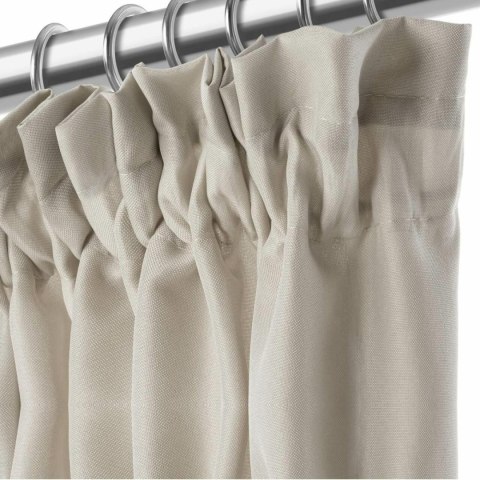 Zasłona gotowa 140x175 taupe na taśmie Viva do salonu Zasłona gotowa 140x175 taupe na taśmie Viva do salonu