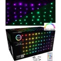 LAMPKI CHOINKOWE KURTYNA ŚWIETLNA ZEW/WEW 240 LED 600X60CM Z PILOTEM RGB KOLOR