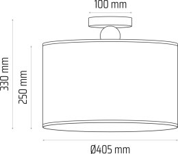 Lampa sufitowa Bolla fi40 pudrowy róż