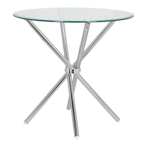 Stół Ufo 90cm transparentny/ chrom Stół Ufo 90cm transparentny/ chrom