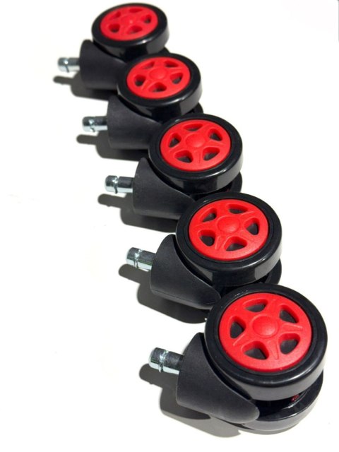 Koła kauczukowe Black RED - 5 sztuk Koła kauczukowe Black RED - 5 sztuk