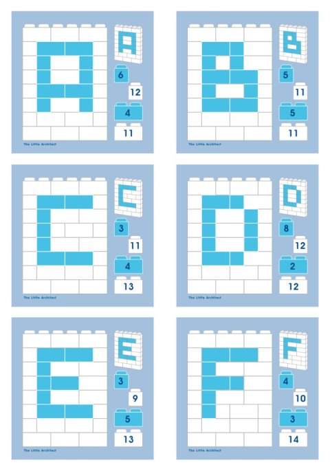 Klocki edukacyjne Little Architect - Litery i Cyfry 630 el. Klocki edukacyjne Little Architect - Litery i Cyfry 630 el.