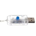 Kurtyna świetlna 300 LED USB-zimny biały KŚ19766