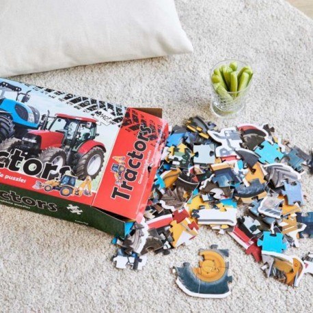 Gigantyczne puzzle podłogowe, traktory, 3 w 1, 142 Gigantyczne puzzle podłogowe, traktory, 3 w 1, 142
