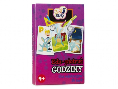 Karty Piotruś GODZINY gra edukacyjna 25kart GR0524 Karty Piotruś GODZINY gra edukacyjna 25kart GR0524
