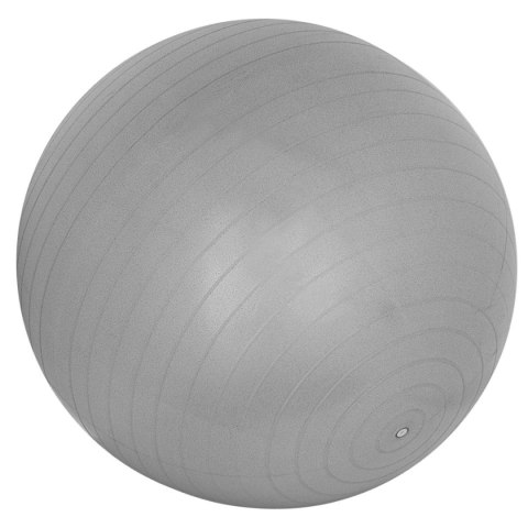 PIŁKA DO ĆWICZEŃ FITNESS 65CM ANTIBURST SZARA XQMAX PIŁKA DO ĆWICZEŃ FITNESS 65CM ANTIBURST SZARA XQMAX