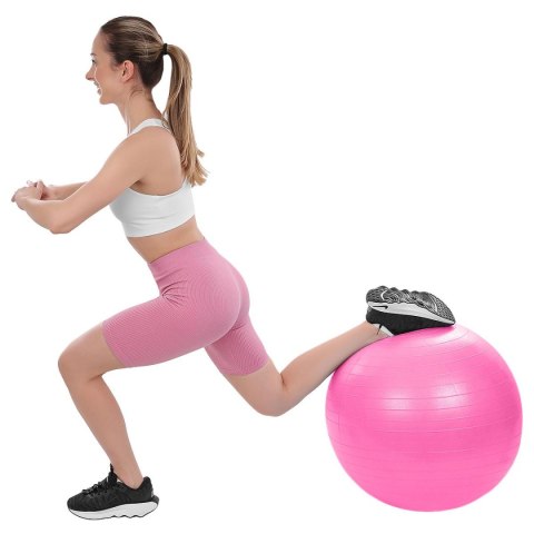PIŁKA DO ĆWICZEŃ FITNESS 75CM ANTIBURST RÓŻOWA XQMAX PIŁKA DO ĆWICZEŃ FITNESS 75CM ANTIBURST RÓŻOWA XQMAX