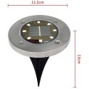 LAMPA SOLARNA 8 LED SMD DO WBICIA W PODŁOŻE KPL.4SZT