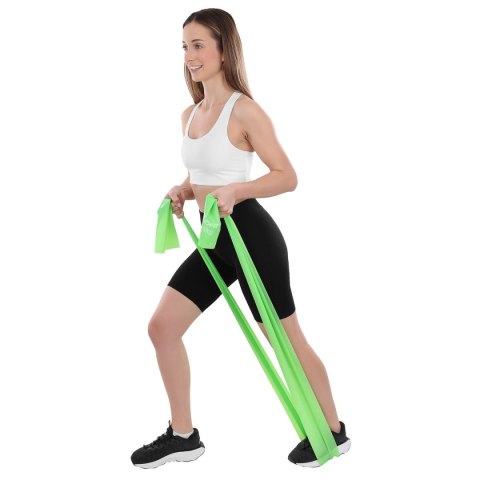 TAŚMA TRENINGOWA GUMA OPOROWA DO ĆWICZEŃ 200x15cm 0,40mm 10-15 kg ZIELONA TAŚMA TRENINGOWA GUMA OPOROWA DO ĆWICZEŃ 200x15cm 0,40mm 10-15 kg ZIELONA