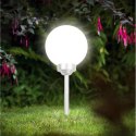 LAMPA SOLARNA KULA MLECZNA 20x53,5CM