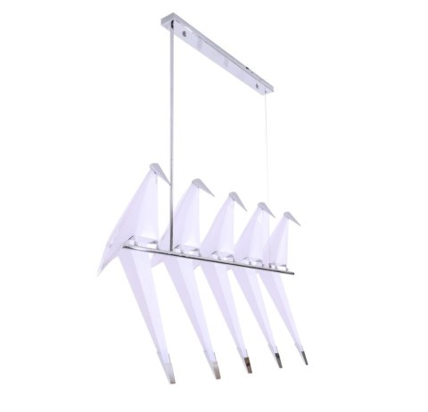 DUVA Lamp SREBRNA ptaki 5 130cm lampa wisząca Vildevik 10789-5S