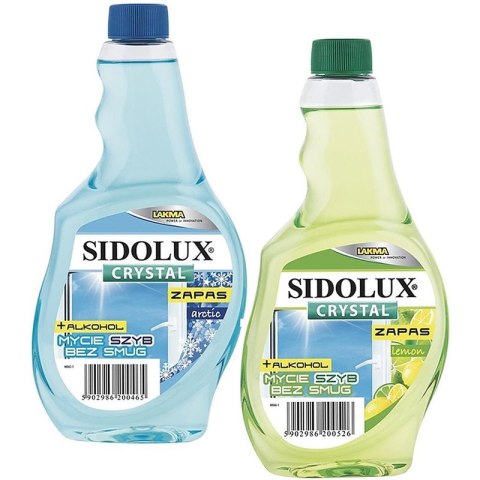 Płyn do szyb Sidolux 500ml zapas Cytryna, CYTRYNA Płyn do szyb Sidolux 500ml zapas Cytryna, CYTRYNA
