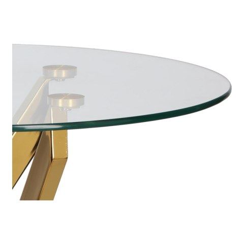 Stolik kawowy Amber 60cm transparentny/ złoty Stolik kawowy Amber 60cm transparentny/ złoty