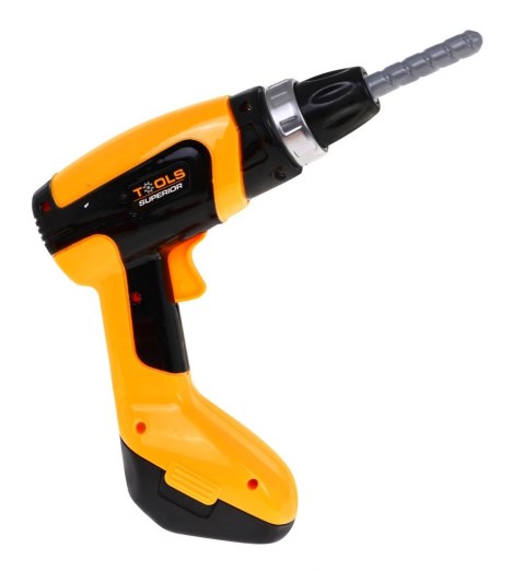 Zestaw Majsterkowicza dla dzieci 3+ Narzędzia + Akcesoria 26 el. + Interaktywna wkrętarka Zestaw Majsterkowicza dla dzieci 3+ Narzędzia + Akcesoria 26 el. + Interaktywna wkrętarka