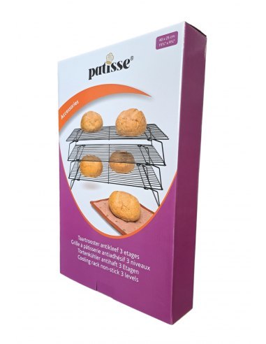 3 poziomowy stojak chłodzący nieprzywierający 40x25cm - Patisse 3 poziomowy stojak chłodzący nieprzywierający 40x25cm - Patisse