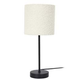 Lampa metalowa z kloszem boucle biała