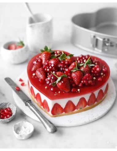 Patisse - Tortownica serce zapinana 20cm SILVER-TOP Patisse - Tortownica serce zapinana 20cm SILVER-TOP