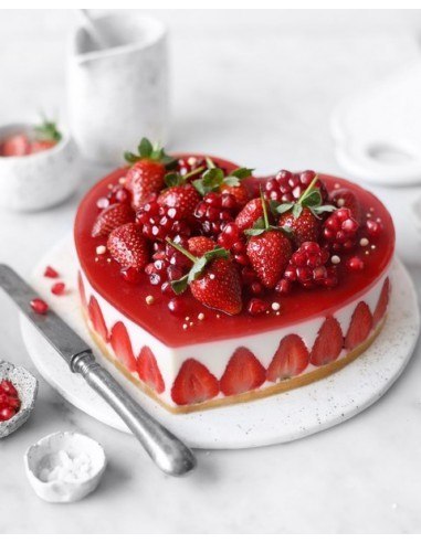 Patisse - Tortownica serce zapinana 20cm SILVER-TOP Patisse - Tortownica serce zapinana 20cm SILVER-TOP