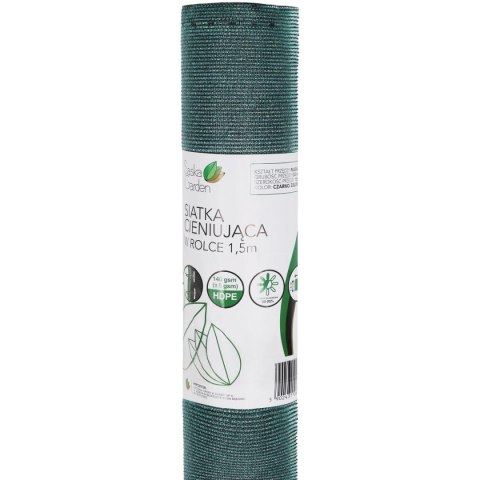 SIATKA CIENIUJĄCA 140G/M2 CZARNO ZIELONA ROLKA 1.5X50M SASKA GARDEN SIATKA CIENIUJĄCA 140G/M2 CZARNO ZIELONA ROLKA 1.5X50M SASKA GARDEN
