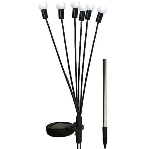 LAMPA SOLARNA TAŃCZĄCE NA WIETRZE KULECZKI BIAŁE 6 LED 72CM LAMPA SOLARNA TAŃCZĄCE NA WIETRZE KULECZKI BIAŁE 6 LED 72CM