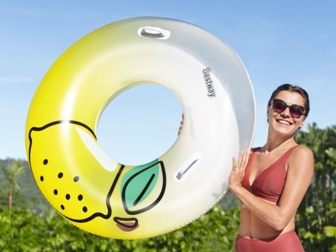 Bestway Dmuchane koło do pływania z uchwytami CYTRYNKA 114 CM 36448 Bestway Dmuchane koło do pływania z uchwytami CYTRYNKA 114 CM 36448