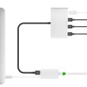 Moshi USB-C to Gigabit Ethernet Adapter - Aluminiowa przejściówka z USB-C na Gigabit Ethernet (srebrny)