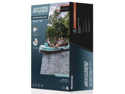 Bestway dmychany Adventure Elite™ X5 ponton 5 osób+wiosła 315x 166cm 65159 Bestway dmychany Adventure Elite™ X5 ponton 5 osób+wiosła 315x 166cm 65159