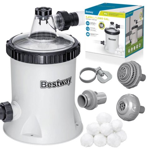 Bestway Pompa piaskowa do basenu Wydajność 5678 l/h 58870 Bestway Pompa piaskowa do basenu Wydajność 5678 l/h 58870