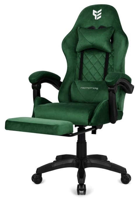 Fotel obrotowy gamingowy HERO POKER PRO DARK GREEN ALCANTARA Fotel obrotowy gamingowy HERO POKER PRO DARK GREEN ALCANTARA
