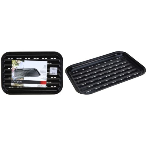 BLASZKA TACKA DO GRILOWANIA 34,5x24CM NON STICK CZARNA BLASZKA TACKA DO GRILOWANIA 34,5x24CM NON STICK CZARNA