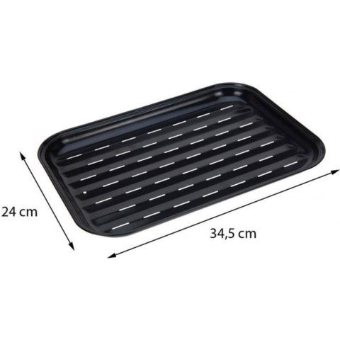 BLASZKA TACKA DO GRILOWANIA 34,5x24CM NON STICK CZARNA BLASZKA TACKA DO GRILOWANIA 34,5x24CM NON STICK CZARNA
