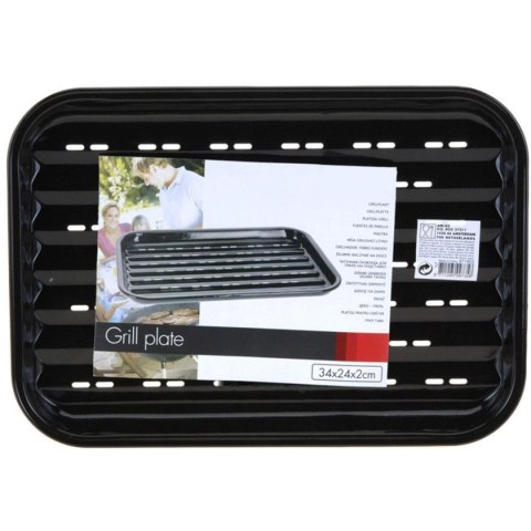 BLASZKA TACKA DO GRILOWANIA 34,5x24CM NON STICK CZARNA BLASZKA TACKA DO GRILOWANIA 34,5x24CM NON STICK CZARNA