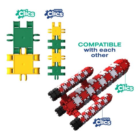 Nano Clics 5w1 - Fantastyczni Konstruktorzy - 250 el. Nano Clics 5w1 - Fantastyczni Konstruktorzy - 250 el.