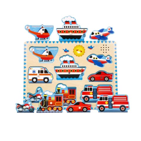 Puzzle dźwiękowe - pojazdy Puzzle dźwiękowe - pojazdy