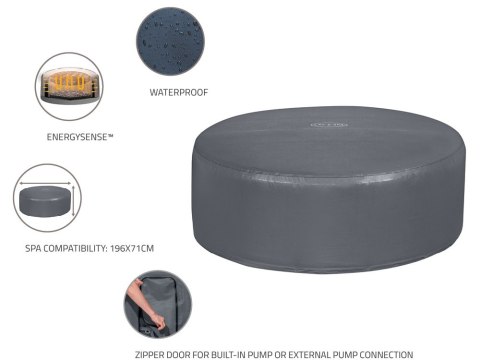 Bestway ENEGYSENSE Pokrywa termiczna pokrowiec do Lay-Z-Spa 196cm 60318 Bestway ENEGYSENSE Pokrywa termiczna pokrowiec do Lay-Z-Spa 196cm 60318