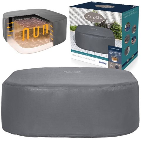 Bestway Pokrywa termiczna pokrowiec ENERGYSENSE do Lay-Z-Spa 180cm 60319 Bestway Pokrywa termiczna pokrowiec ENERGYSENSE do Lay-Z-Spa 180cm 60319