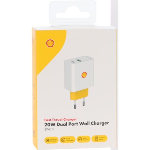 ŁADOWARKA KOSTKA ADAPTER USB A I C 20W SHELL ŁADOWARKA KOSTKA ADAPTER USB A I C 20W SHELL