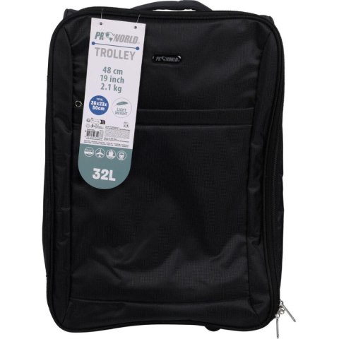 WALIZKA PODRÓŻNA KABINOWA 32L BLACK PROWORLD WALIZKA PODRÓŻNA KABINOWA 32L BLACK PROWORLD
